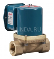 Клапан соленоидный EV225B с сервоприводом, для пара, с катушкой, Danfoss