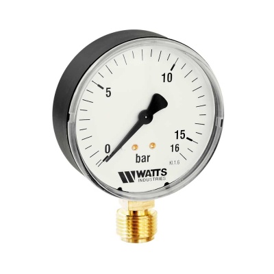 Манометр MDR (F+R200), подключение снизу, Watts В Перми