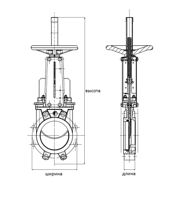 Шиберная задвижка VG6400 со штурвалом, Tecofi В Перми