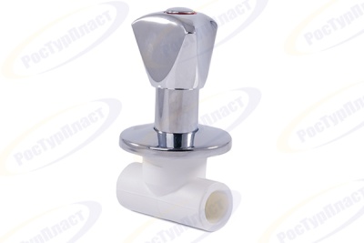 Вентиль PPR с хромированной ручкой, RTP (РосТурПласт) В Перми