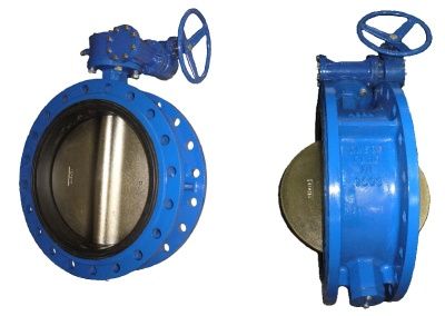 Затвор поворотный дисковый чугунный фланцевый BUV-FL Серия 226 с рукояткой и редуктором В Перми