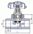 Вентиль проходной PPR, с выпускным клапаном, Wavin Ekoplastik В Перми