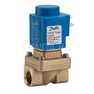 Клапан соленоидный EV250B с принудительным подъемом, с катушкой, Danfoss В Перми